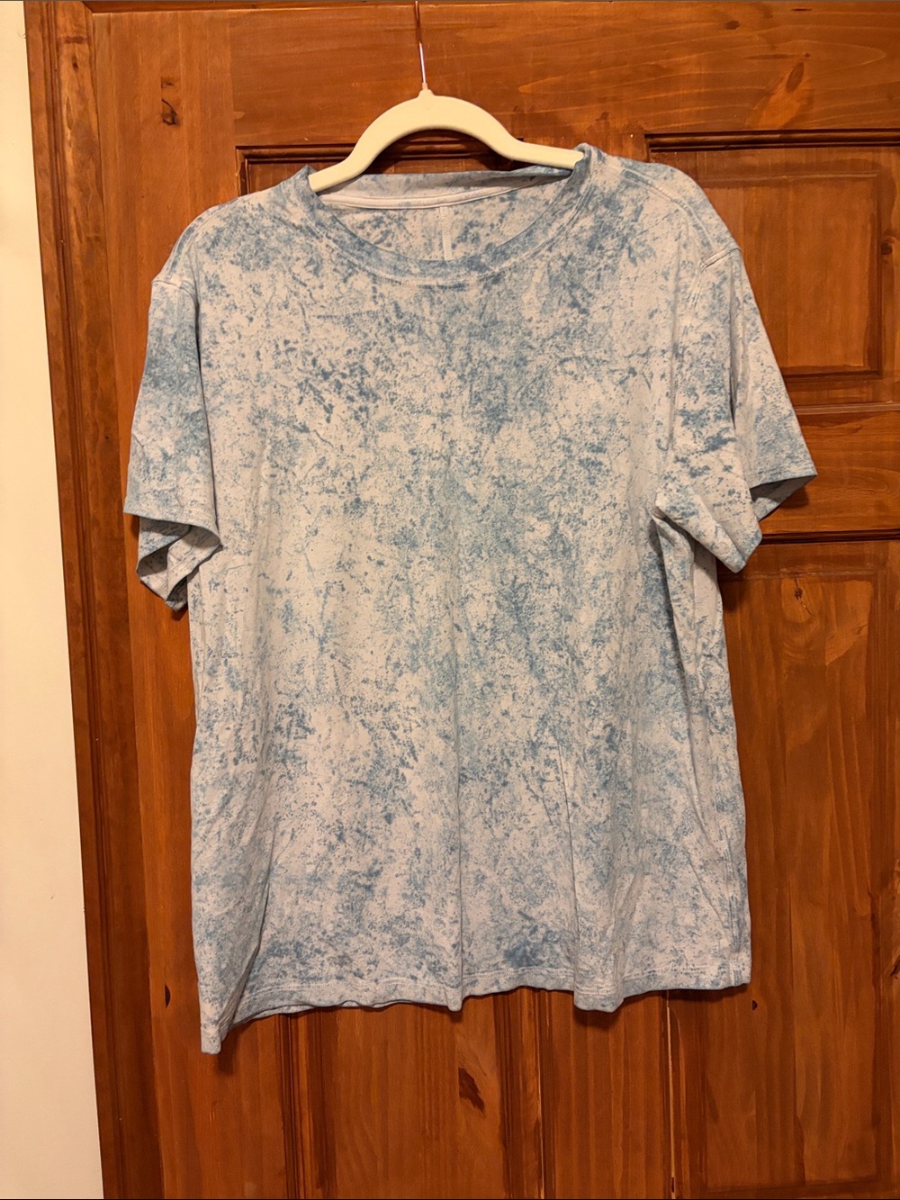 Lululemon Washed Light Blue Short Sleeve T-Shirt